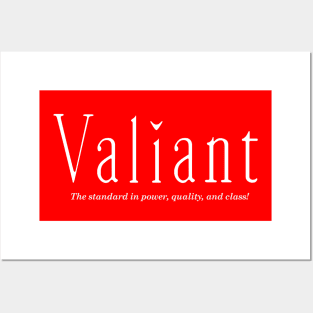 Valiant Text Shirt - Dark Posters and Art